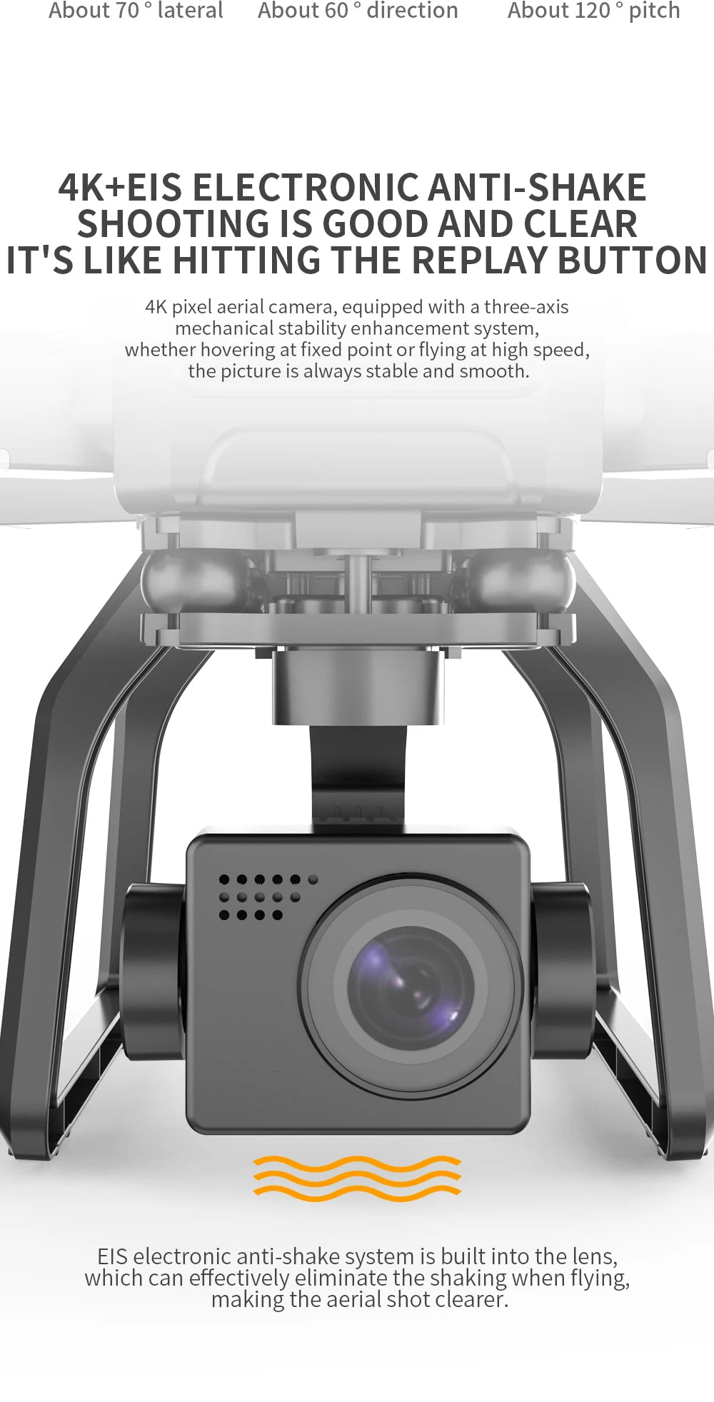 2021 New F7 4K Pro Gps Drone 4K Profesional Quadcopter with Camera Hd 3 Axis Gimbal Aerial Photography Brushless 3Km 30Min Dron