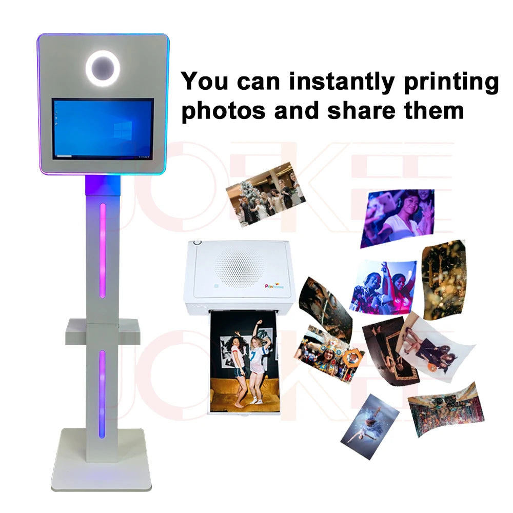Portable selfie Matrix photo booth15.6 inch LCD Touch Screen Shell Camera Mirror Photo Booth Selfie Machine DSLR Photo Booth for Party Events Weddings