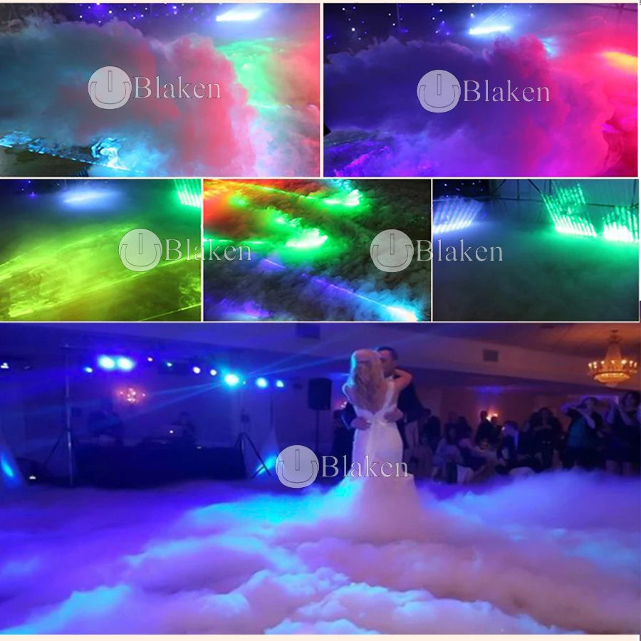 1Pcs Low Lying Smoke Machine Nimbus 3500W Dry Ice Fog Machine For Wedding Stage Party With Pipe And Nozzle