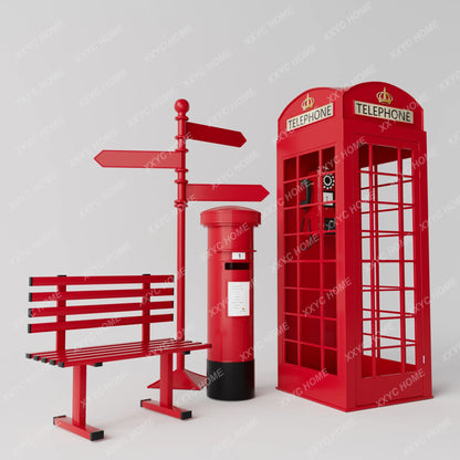 Telephone Booth Post Box Decoration Hall Sales Floor Scene Exhibition Hall Display Decoration Shopping Mall Layout Props