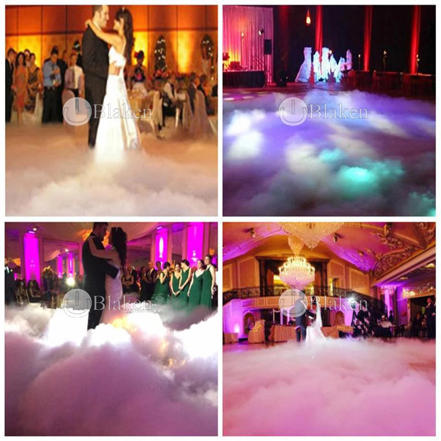 1Pcs Low Lying Smoke Machine Nimbus 3500W Dry Ice Fog Machine For Wedding Stage Party With Pipe And Nozzle