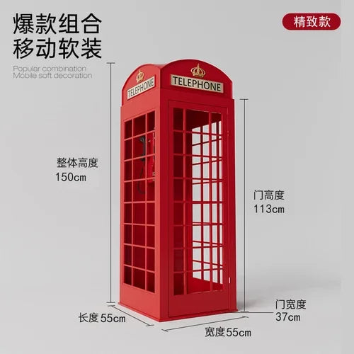 Telephone Booth Post Box Decoration Hall Sales Floor Scene Exhibition Hall Display Decoration Shopping Mall Layout Props