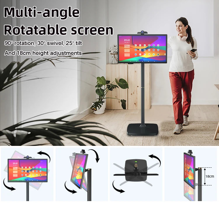 32 inch touch screen1080p Rotatable Monitor Android OS Support Google Store Stanbyme televisions portable tv